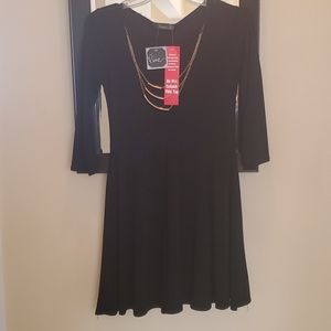 Pinc Black long sleeve dress